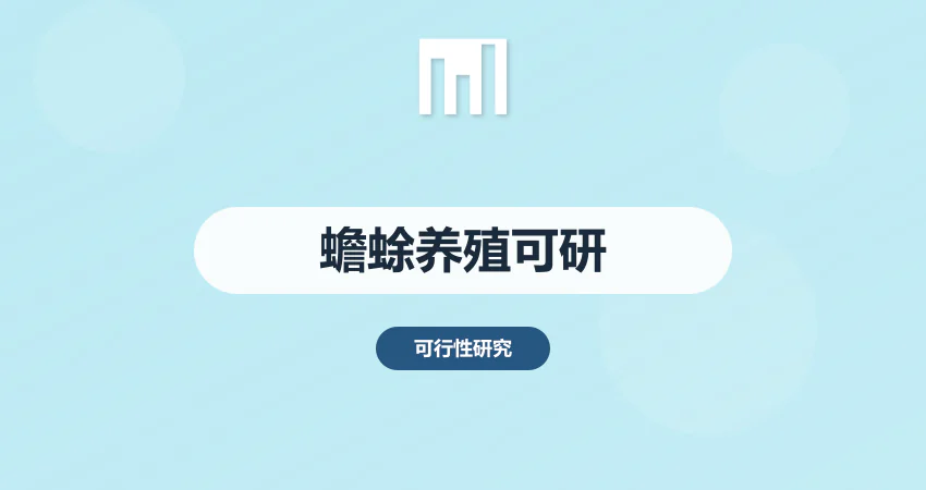 蟾蜍养殖可行性报告