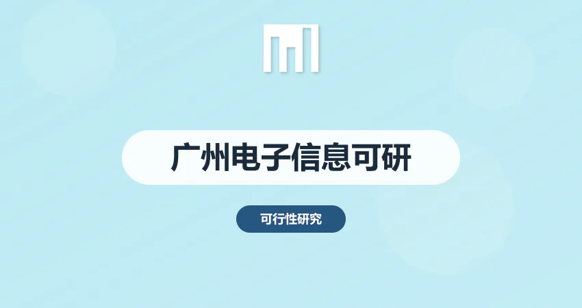 广州电子信息项目可研公司