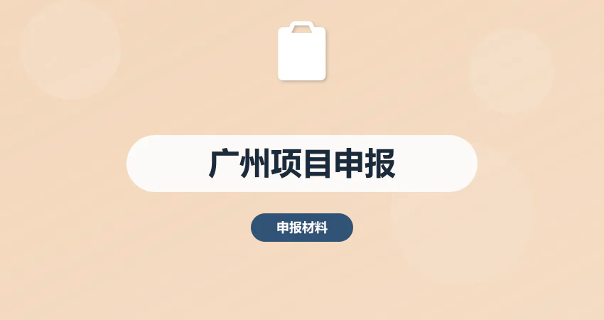 广州项目申报材料代写服务