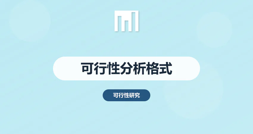 可行性分析报告格式