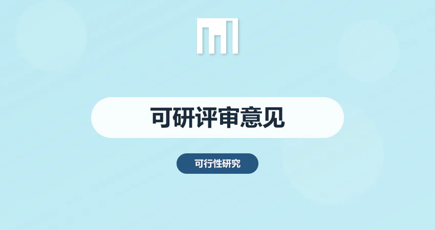 可行性研究报告评审意见
