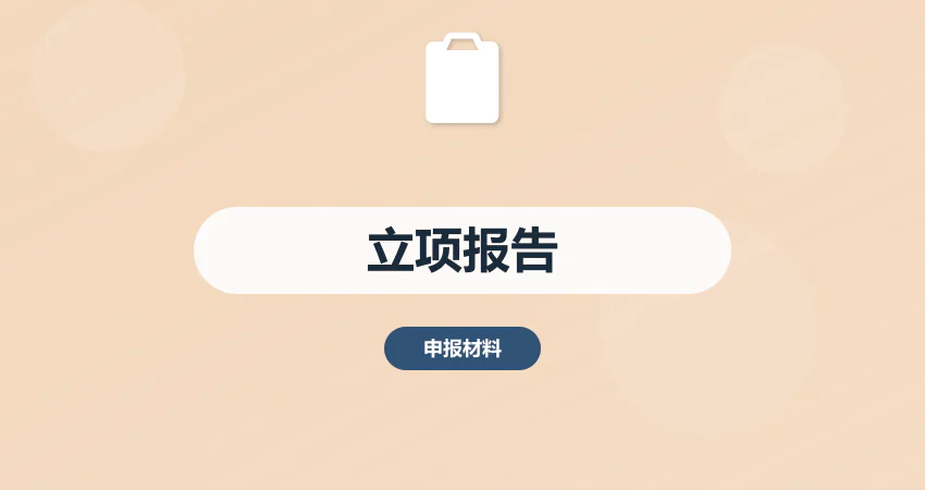 立项报告范本