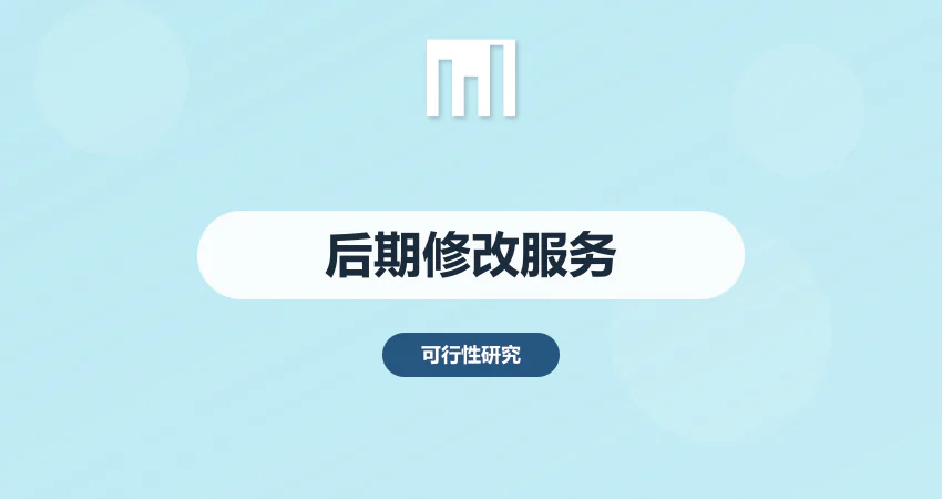 如何保障项目报告后期修改调整服务