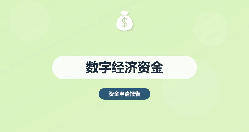 数字经济资金申请报告技术方案