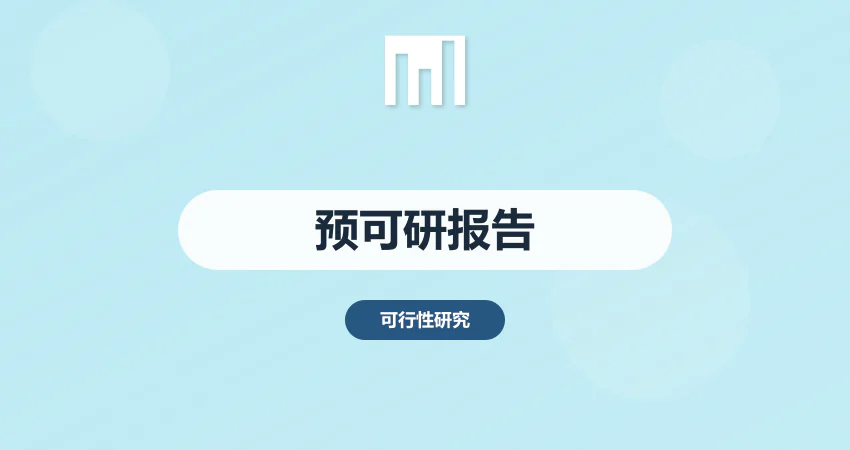 预可行性研究报告