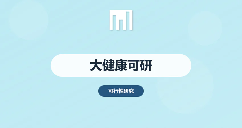 怎样编写大健康项目可行性研究报告