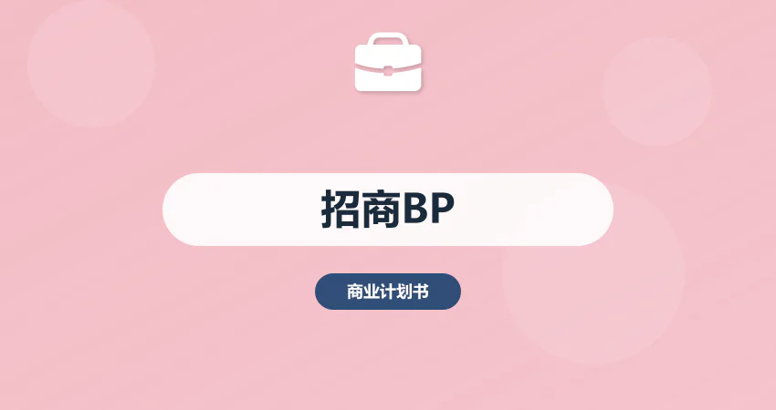 招商专用商业计划书撰写