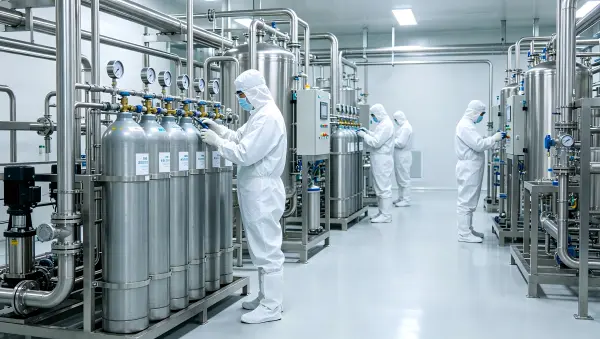 电子级特种气体高纯氨生产车间
