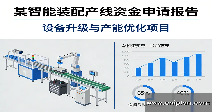 智能装配产线资金申请